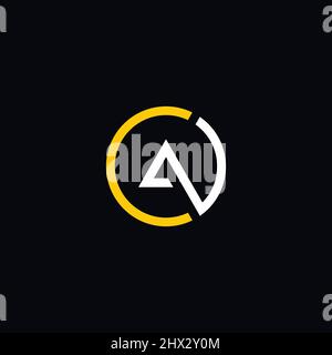 Cool and modern logo initials AC design Stock Vector