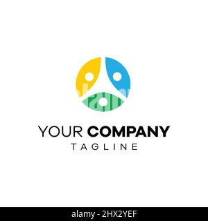 Great and modern logo design for the company community Stock Vector