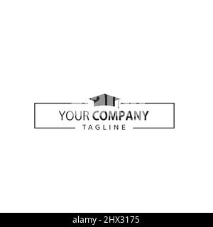The logo of the faculty is simple and modern Stock Vector
