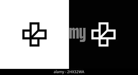 Simple and modern letter DP combination health logo design. Stock Vector