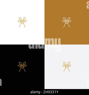 The deer logo is minimalist, midern and luxurious Stock Vector