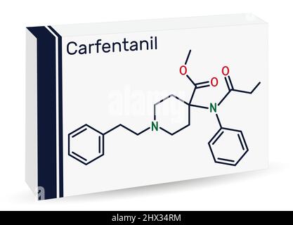 Fentanyl (fentanil) Opioid Analgesic Drug Molecule Stock Vector -  Illustration of transdermal, atomic: 191116999