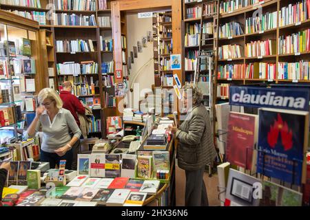 Rome, Italy 28/10/2017: Libreria Claudiana, Valdese temple in Piazza Cavour. Celebrations for the 500th anniversary of the Protestant Reformation promoted by the FCEI and the Council of Evangelical Churches. © Andrea Sabbadini Stock Photo