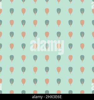 Tree shape vector seamless pattern doodle abstract background illustration for digital and print materials. Stock Vector