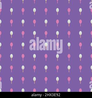Tree shape vector seamless pattern doodle abstract background illustration for digital and print materials. Stock Vector