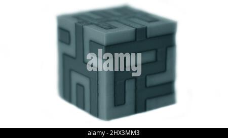 Objects printed by 3d printer Isolated on white background Stock Photo