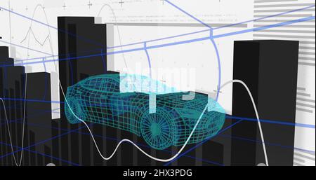 Car Data Processing Image of statistics processing over 3d car model Stock Photo - Alamy