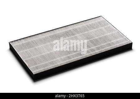 HEPA filter for air purifier. HEPA is High efficiency particulate air filter. Stock Photo