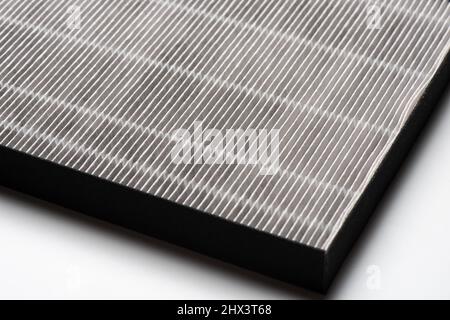 HEPA filter for air purifier. HEPA is High efficiency particulate air filter. Stock Photo