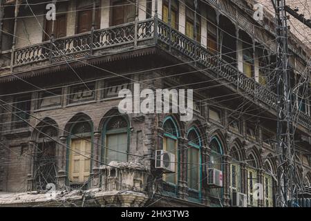 Interesting View to the Old Streets of Pakistan Peshawar City Center ...