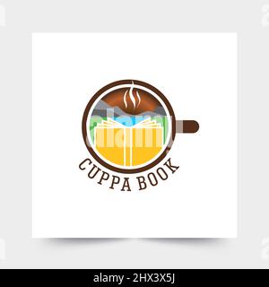 Simple and creative logo for a coffee shop Stock Vector
