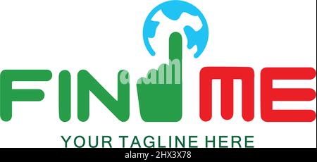 simple and modern find job logo Stock Vector
