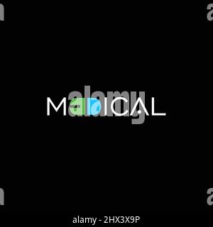 modern logo for pharmaceutical companies Stock Vector