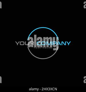 simple company logo modern lighting lamps Stock Vector