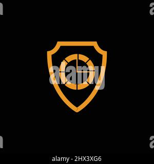 time protection logo with an attractive and attractive appearance Stock Vector
