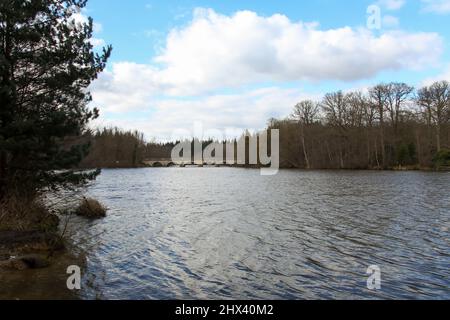 The Five Arch Bridge at Virginia Water Lake, Windsor Great Park, Surrey ...