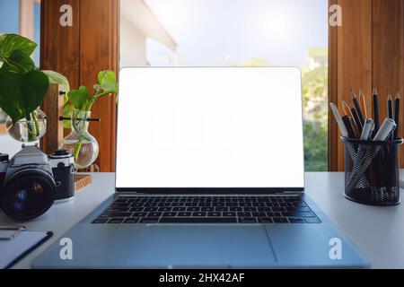 economists and accountants , data analysts are using calculators to calculate budgets and investments using statistical documents and computers to Stock Photo
