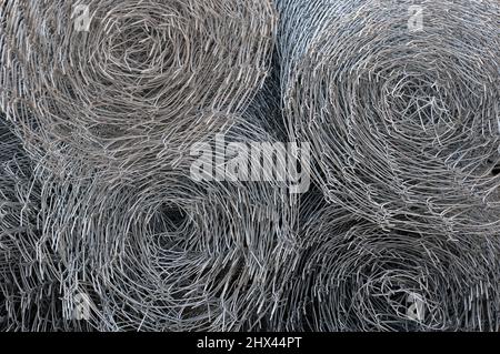 matal fench-construction Stock Photo
