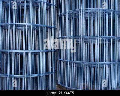 matal fench-construction Stock Photo