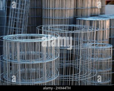 matal fench-construction Stock Photo