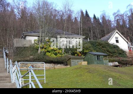 Glen Lyon, Glenlyon, primary school, Bridge of Balgie, Glenlyon, Scottish Highlands, United Kingdom Stock Photo