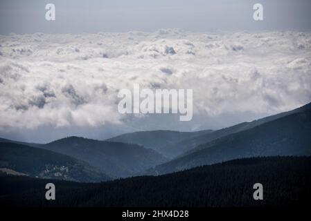 Barren, bandocks, desolations around Sudety Mountains, Poland Stock Photo