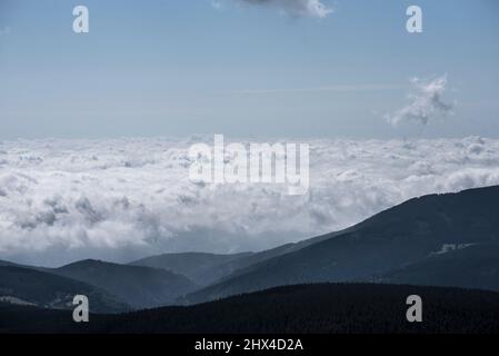 Barren, bandocks, desolations around Sudety Mountains, Poland Stock Photo