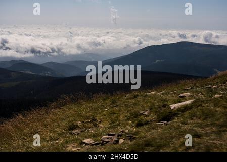 Barren, bandocks, desolations around Sudety Mountains, Poland Stock Photo