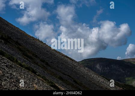 Barren, bandocks, desolations around Sudety Mountains, Poland Stock Photo