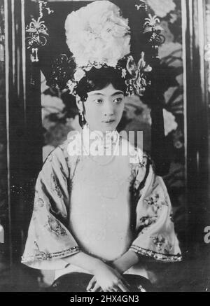 The Future Empress of Manchukuo. A portrait or the Future impose of Manchukuo. March 26, 1934. Stock Photo