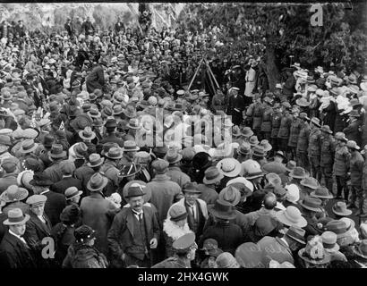 Visit Of Prince of Wales To Australia. January 01, 1920. Stock Photo