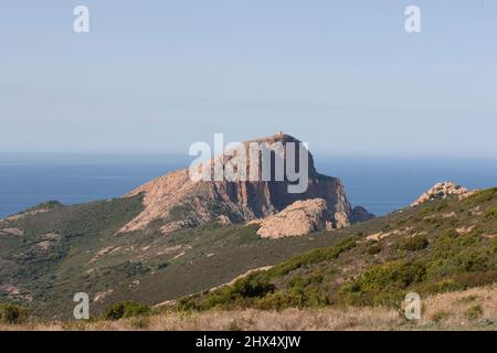 France, Corsica, Golfe de Porto, Capu Rosso Stock Photo