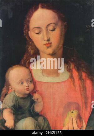 Albrecht Dürer, Maria mit Kind (1526), Madonna and Child with the Pear, Vierge à la poire, Vergine della Pera, Madonna z Dzieciątkiem, 麥當娜和孩子 Stock Photo