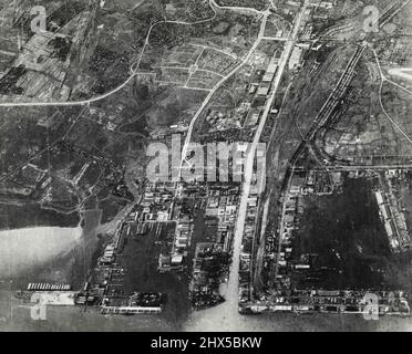 Aerial picture, former air base Ahlhorn, former military airport of ...