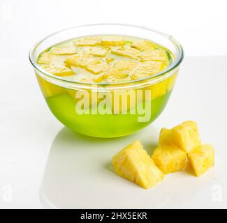 Close-up of fresh pineapple jelly Stock Photo