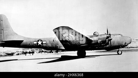 The engines of a B-29 Superfortress built in 1944, and named Doc, sits ...