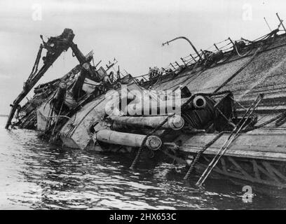 D. Day - 6th June 1944 - Invasion Of France - France War Files (See Also: Normandy, France); (See Also: Military General Pluto Pipeline). September 28, 1943. Stock Photo