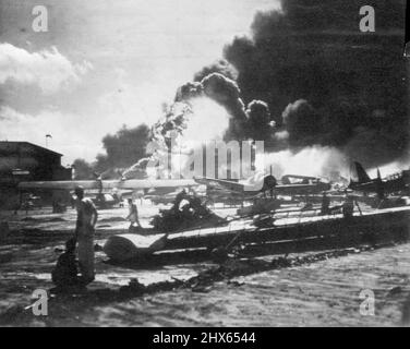 Pearl Harbour - the Air Field. June 29, 1948. Stock Photo