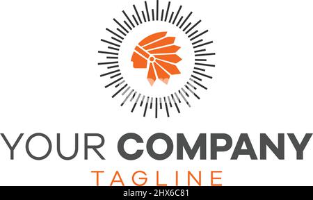 cool modern lighting company logo lamps Stock Vector