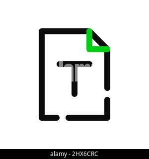 Text edit and type format tool icon. Pixel perfect, editable stroke minimal icon Stock Vector