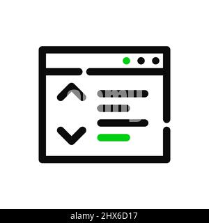 Text alignment type tool. Pixel perfect, editable stroke icon Stock Vector