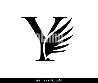 Winged Letter Y Logo
