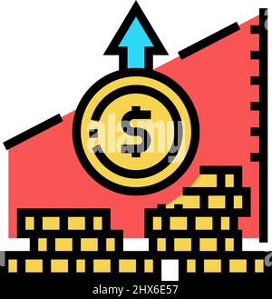 galloping inflation color icon vector illustration Stock Vector Image ...