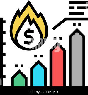 galloping inflation color icon vector illustration Stock Vector Image ...