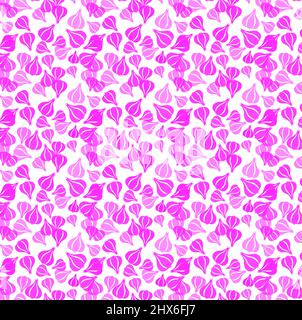 Garlic Vector Seamless Repeting Pattern Stock Vector