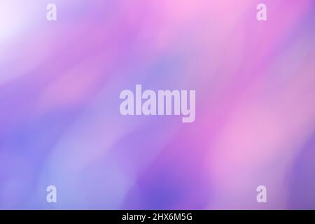 Blurred light purple and blue background. Defocused art abstract pearl gradient backdrop with lilac blur and bokeh. Blurry wallpaper. Stock Photo