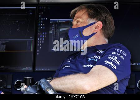 Bahrain, UAE, 10/03/2022, Jost Capito (GER) Williams Racing Chief Executive Officer. 10.03.2022. Formula 1 Testing, Sakhir, Bahrain, Day One.  Photo credit should read: XPB/Alamy Live News.
