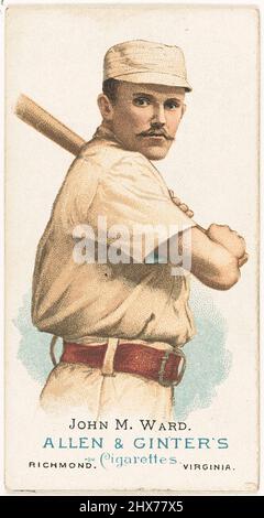 Vintage baseball player card artwork Stock Photo