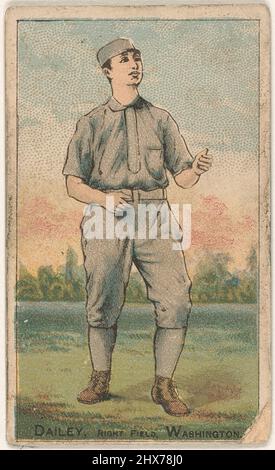 Vintage baseball player card artwork Stock Photo