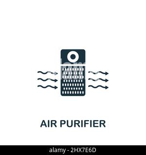 Air Purifier icon. Monochrome simple icon for templates, web design and infographics Stock Vector